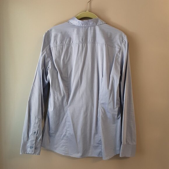 H&M Lilac Purple Button Down Collared Shirt Blouse Size M/10/40 - Picture 4 of 11